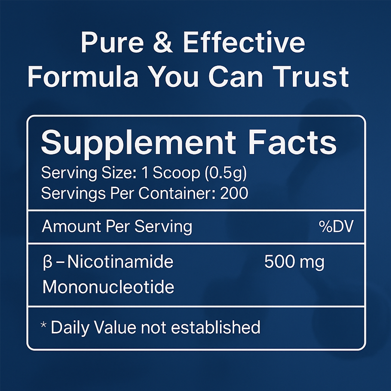 NMN (Nicotinamide Mononucleotide) Pure Powder
